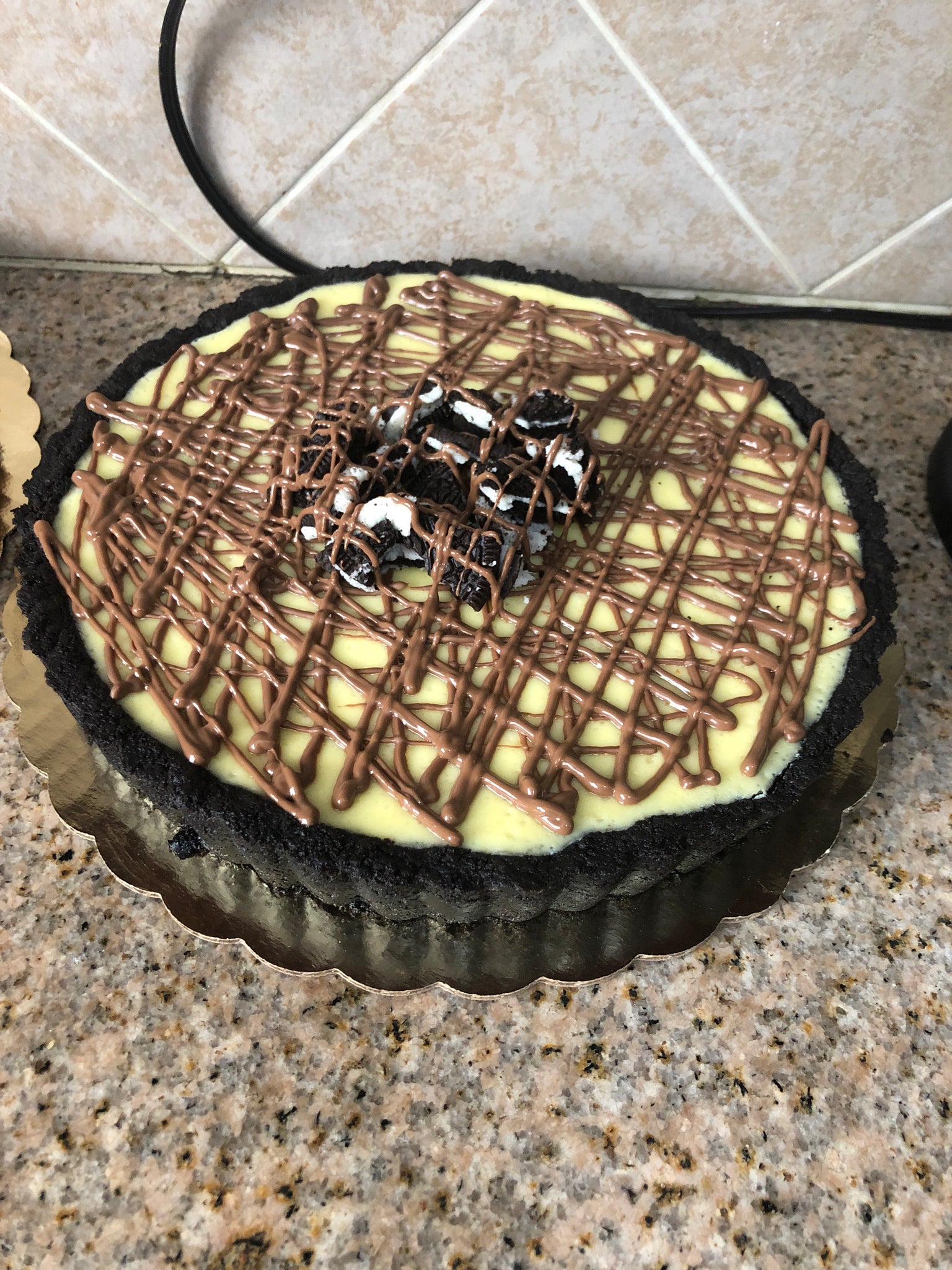 Oreo Cheesecake Pie